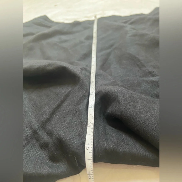 Kasper 14P Petite Solid Black Linen Rayon Lined Dress Pants Inseam 27’ EUC - Picture 5 of 6